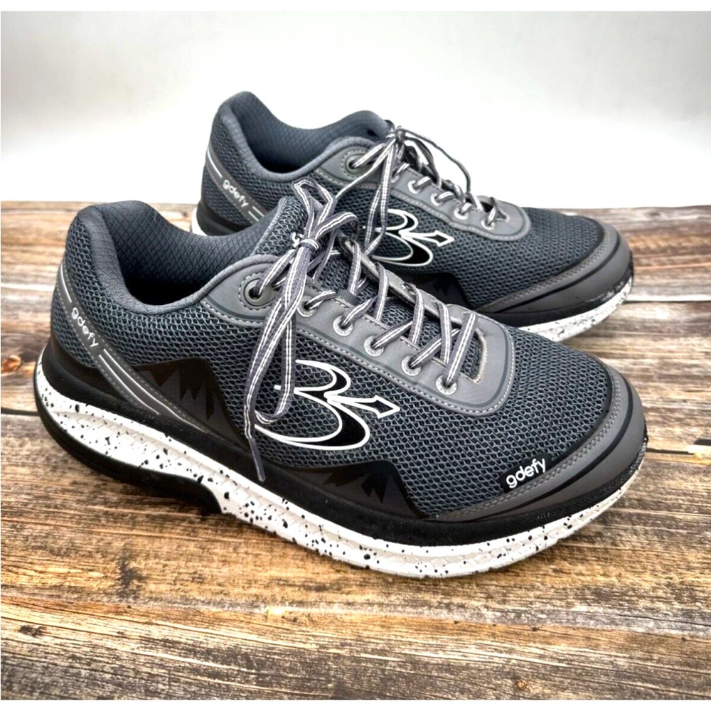 GDefy Gravity Defyer Mighty Walk Orthotic Shoes Women Sz 10.5 TB9024MGS-W Gray